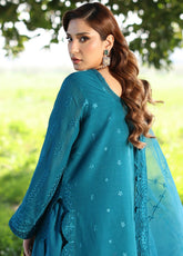 Asim Jofa Embroidered Lawn 3 Piece Unstitched Suit AJ25L D-AJELL-17